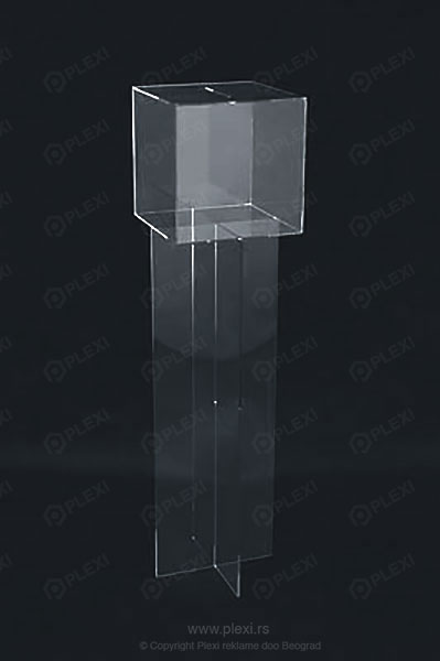 Kutija od pleksiglasa sa postoljem - PLEXI KP004
